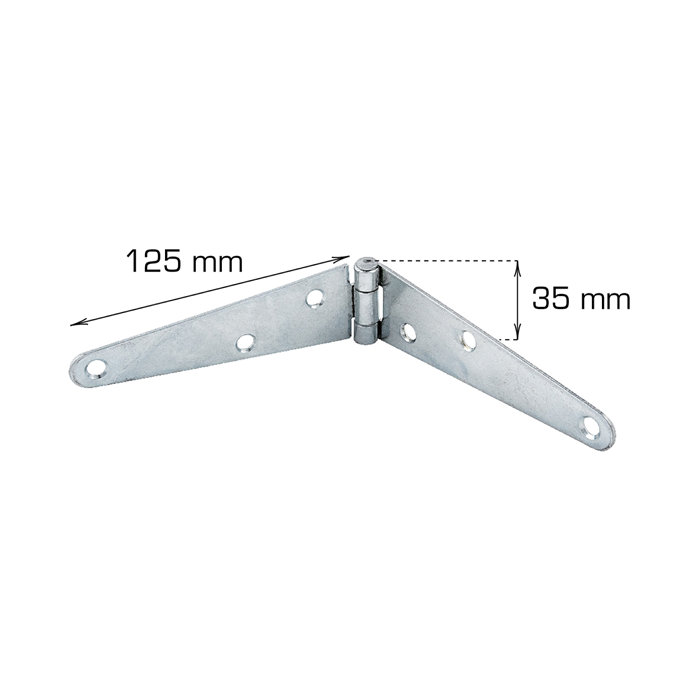 Kistehengsel 35 x 125 mm - 2 stk.